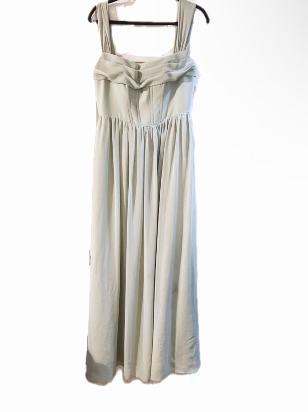 Mint green/Sage Corseted Evening Gown